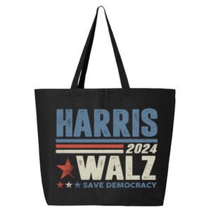 Harris Waltz 2024 Election Kamala Harris Tim Waltz 2024 25L Jumbo Tote