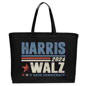 Harris Waltz 2024 Election Kamala Harris Tim Waltz 2024 Cotton Canvas Jumbo Tote