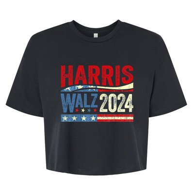 Harris Waltz 2024 Election Kamala Harris Tim Waltz 2024 Bella+Canvas Jersey Crop Tee