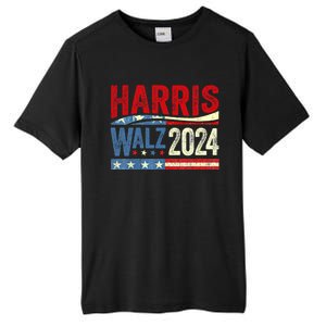 Harris Waltz 2024 Election Kamala Harris Tim Waltz 2024 Tall Fusion ChromaSoft Performance T-Shirt