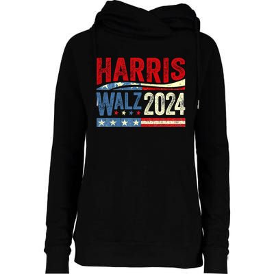 Harris Waltz 2024 Election Kamala Harris Tim Waltz 2024 Womens Funnel Neck Pullover Hood