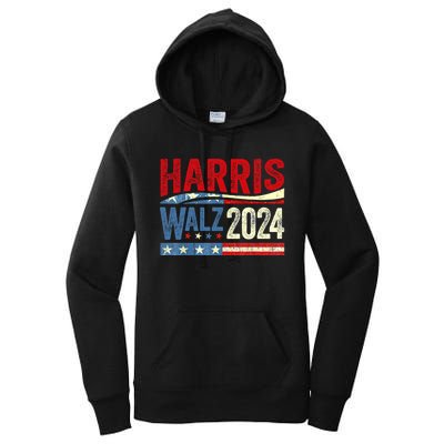 Harris Waltz 2024 Election Kamala Harris Tim Waltz 2024 Women's Pullover Hoodie