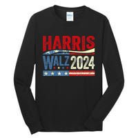 Harris Waltz 2024 Election Kamala Harris Tim Waltz 2024 Tall Long Sleeve T-Shirt