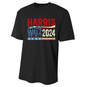 Harris Waltz 2024 Election Kamala Harris Tim Waltz 2024 Performance Sprint T-Shirt