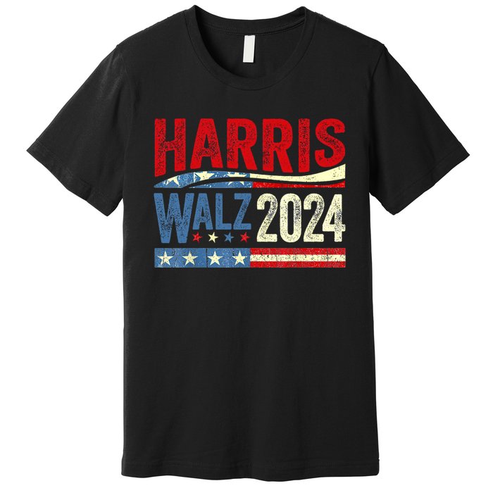 Harris Waltz 2024 Election Kamala Harris Tim Waltz 2024 Premium T-Shirt