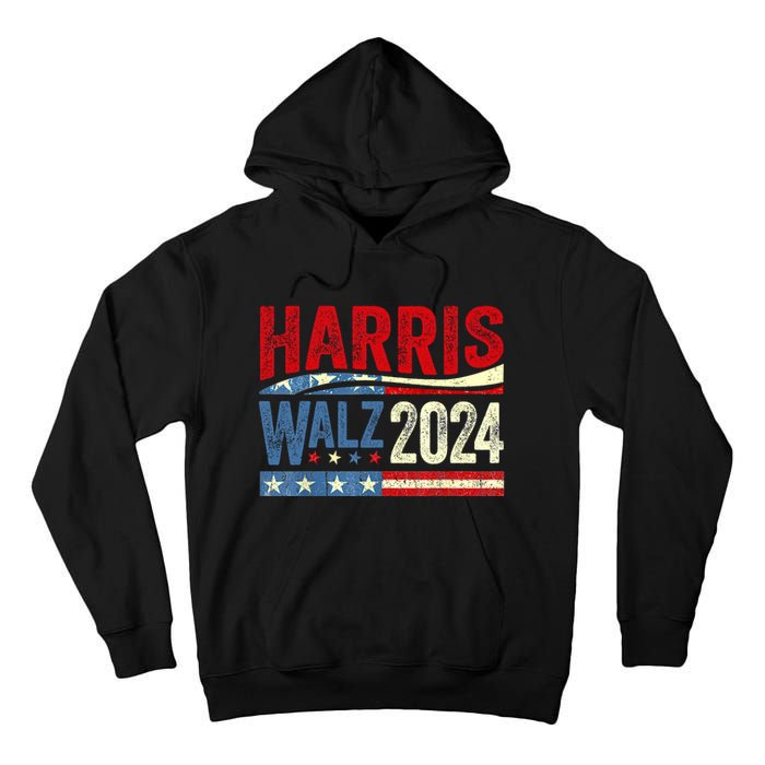 Harris Waltz 2024 Election Kamala Harris Tim Waltz 2024 Tall Hoodie