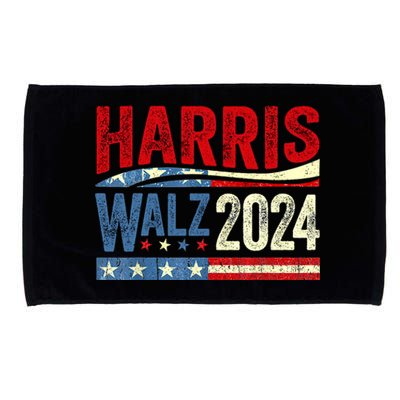 Harris Waltz 2024 Election Kamala Harris Tim Waltz 2024 Microfiber Hand Towel