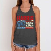 Harris Waltz 2024 Election Kamala Harris Tim Waltz 2024 Women's Knotted Racerback Tank