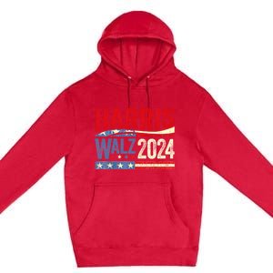 Harris Waltz 2024 Election Kamala Harris Tim Waltz 2024 Premium Pullover Hoodie