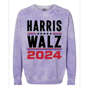 Harris Walz 2024 Colorblast Crewneck Sweatshirt