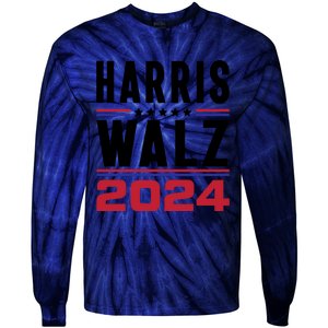 Harris Walz 2024 Tie-Dye Long Sleeve Shirt