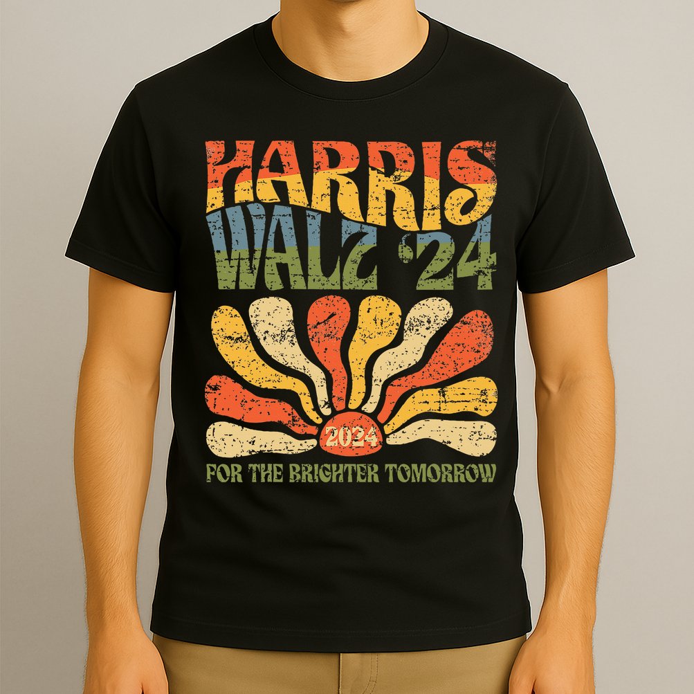 Harris Walz 2024 For President Patriotic Kamala Waltz 2024 T-Shirt