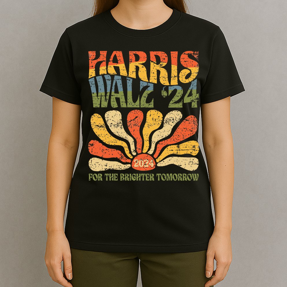 Harris Walz 2024 For President Patriotic Kamala Waltz 2024 T-Shirt