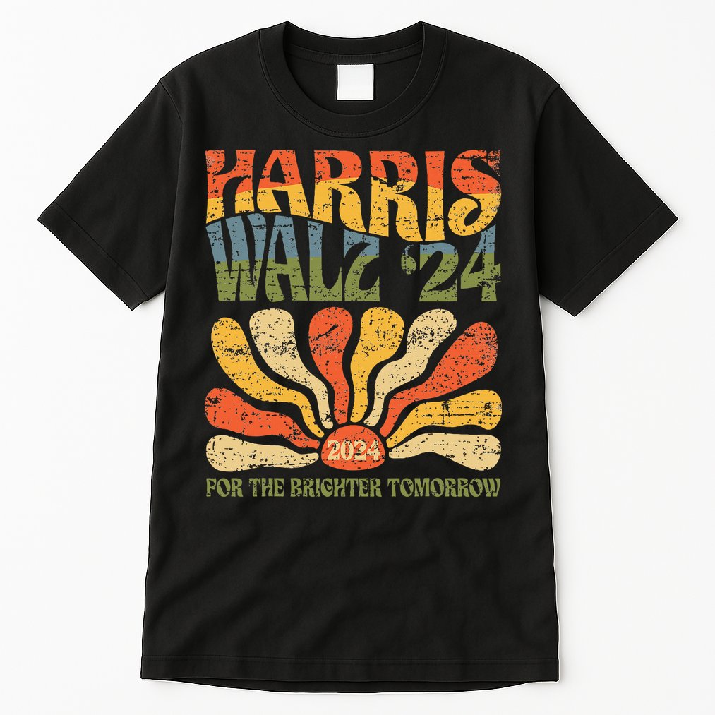 Harris Walz 2024 For President Patriotic Kamala Waltz 2024 Tall T-Shirt
