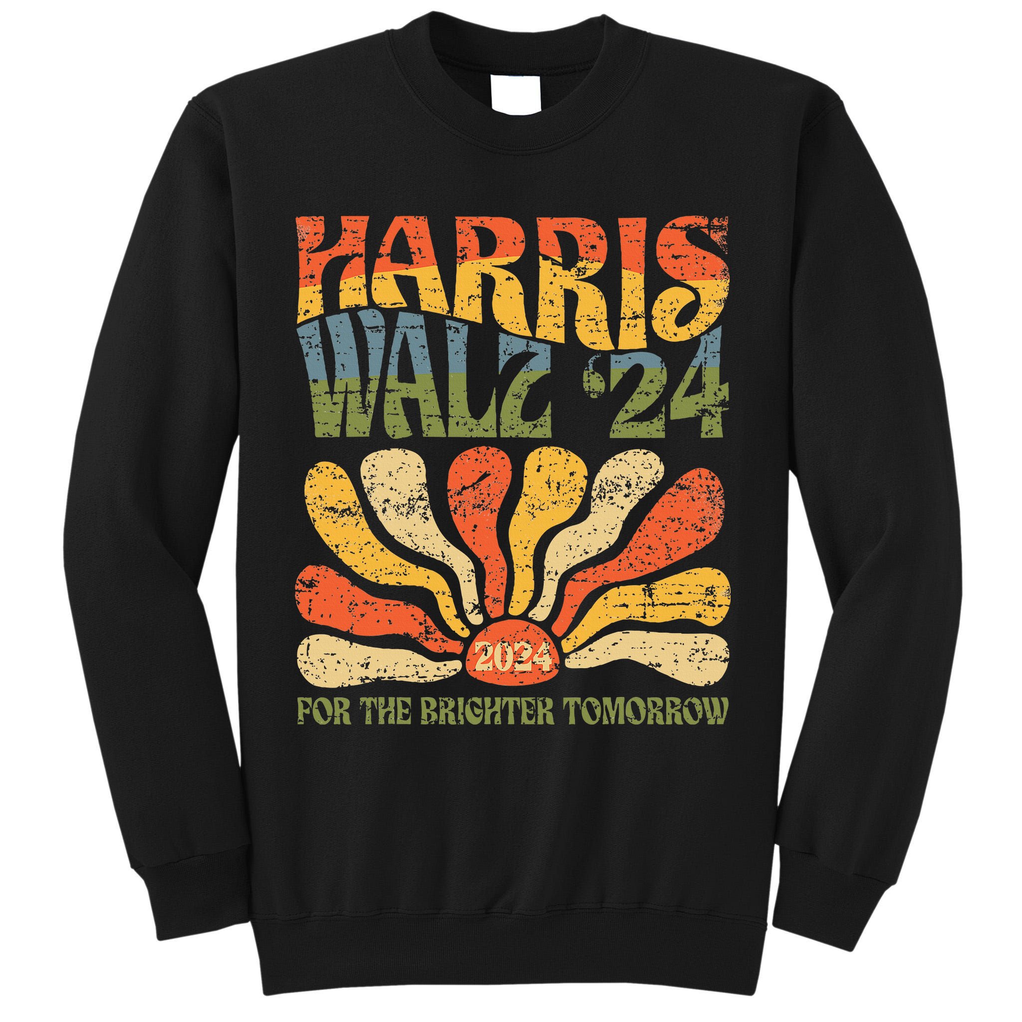 Harris Walz 2024 For President Patriotic Kamala Waltz 2024 Tall Sweatshirt