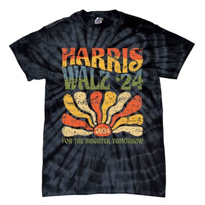 Harris Walz 2024 For President Patriotic Kamala Waltz 2024 Tie-Dye T-Shirt