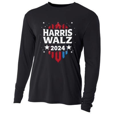 Harris Walz 2024 Kamala Harris Tom Walz Cooling Performance Long Sleeve Crew