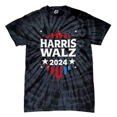 Harris Walz 2024 Kamala Harris Tom Walz Tie-Dye T-Shirt