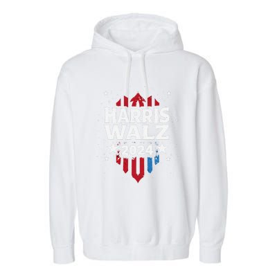 Harris Walz 2024 Kamala Harris Tom Walz Garment-Dyed Fleece Hoodie