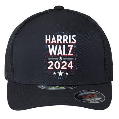 Harris Walz 2024 Kamala Harris Tom Walz Flexfit Unipanel Trucker Cap