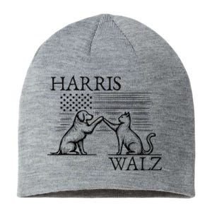 Harris Walz 2024 President American Flag Kamala Harris Waltz Sustainable Beanie