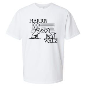 Harris Walz 2024 President American Flag Kamala Harris Waltz Sueded Cloud Jersey T-Shirt