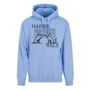 Harris Walz 2024 President American Flag Kamala Harris Waltz Unisex Surf Hoodie