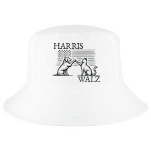 Harris Walz 2024 President American Flag Kamala Harris Waltz Cool Comfort Performance Bucket Hat