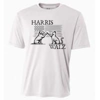 Harris Walz 2024 President American Flag Kamala Harris Waltz Cooling Performance Crew T-Shirt