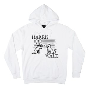 Harris Walz 2024 President American Flag Kamala Harris Waltz Hoodie