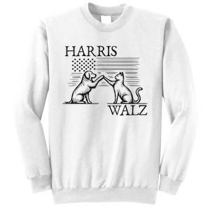 Harris Walz 2024 President American Flag Kamala Harris Waltz Sweatshirt