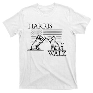 Harris Walz 2024 President American Flag Kamala Harris Waltz T-Shirt