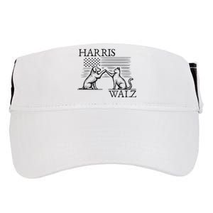 Harris Walz 2024 President American Flag Kamala Harris Waltz Adult Drive Performance Visor