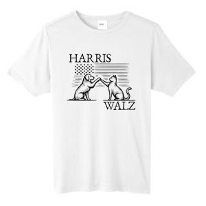 Harris Walz 2024 President American Flag Kamala Harris Waltz Tall Fusion ChromaSoft Performance T-Shirt