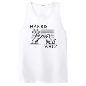 Harris Walz 2024 President American Flag Kamala Harris Waltz PosiCharge Competitor Tank