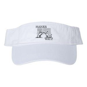 Harris Walz 2024 President American Flag Kamala Harris Waltz Valucap Bio-Washed Visor