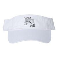 Harris Walz 2024 President American Flag Kamala Harris Waltz Valucap Bio-Washed Visor