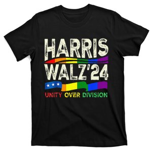 Harris Waltz 2024 Unity Over Division Kamala Harris Tim Walz T-Shirt