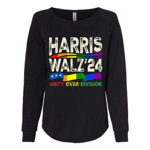 Harris Waltz 2024 Unity Over Division Kamala Harris Tim Walz Womens California Wash Sweatshirt