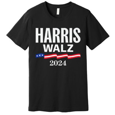 Harris Walz 2024 President Vp Waltz Kamala Harris Tim Walz Premium Premium T-Shirt