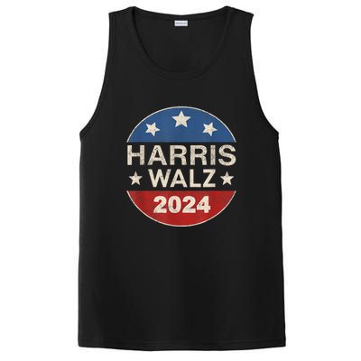 Harris Waltz 2024 Vp Kamala Harris Tim Waltz Retro Button PosiCharge Competitor Tank