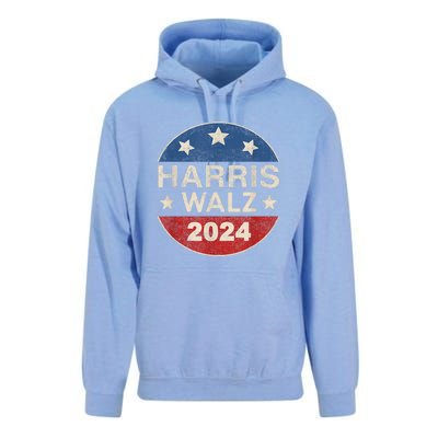 Harris Waltz 2024 Vp Kamala Harris Tim Waltz Retro Button Unisex Surf Hoodie