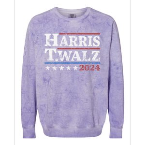 Harris Waltz 2024 Election Kamala Harris Tim Waltz 2024 Colorblast Crewneck Sweatshirt