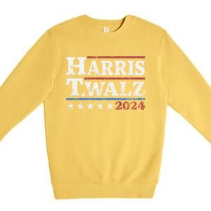 Harris Waltz 2024 Election Kamala Harris Tim Waltz 2024 Premium Crewneck Sweatshirt