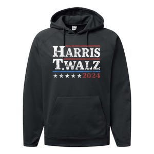 Harris Waltz 2024 Election Kamala Harris Tim Waltz 2024 Performance Fleece Hoodie