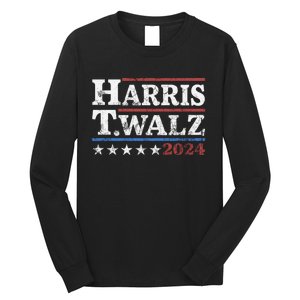 Harris Waltz 2024 Election Kamala Harris Tim Waltz 2024 Long Sleeve Shirt