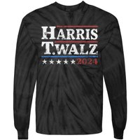 Harris Waltz 2024 Election Kamala Harris Tim Waltz 2024 Tie-Dye Long Sleeve Shirt