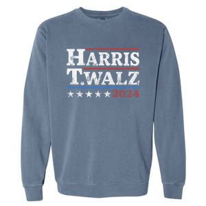 Harris Waltz 2024 Election Kamala Harris Tim Waltz 2024 Garment-Dyed Sweatshirt