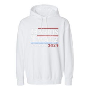 Harris Waltz 2024 Election Kamala Harris Tim Waltz 2024 Garment-Dyed Fleece Hoodie