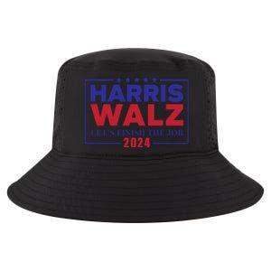 Harris Walz 2024 Let's Finish The Job Cool Comfort Performance Bucket Hat